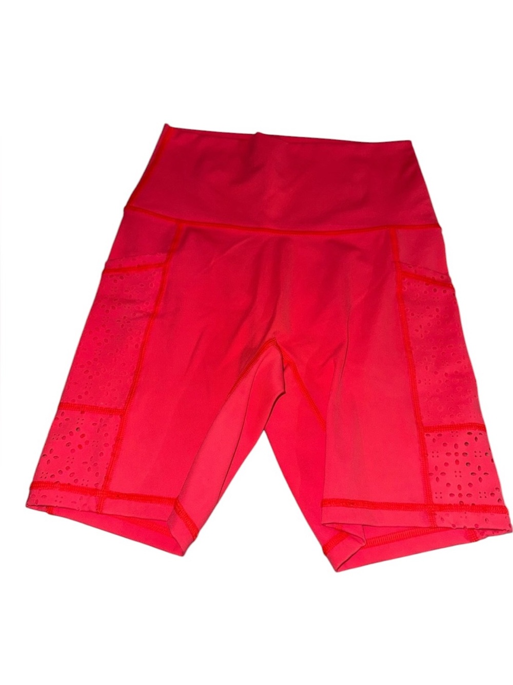 aerie High-Waist Bike Shorts in Bright Pink